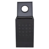 Sturdy Essentials Square Sleek, Modern 40 Gallon Metal Commercial Trash Can for Commercial Spaces