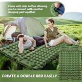 Toncoke Sleeping Pad, Extra Thick & Ultralight Inflatable Sleeping Pad with Pillow, 30s Foot Pump, 3.54” Camping Mat for Comfort, Durable for Camping, Hiking, Backpacking
