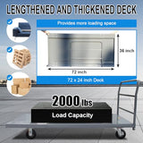 DMC-FPPS Steel Platform Truck/Smooth Deck Platform Truck 2000lb Capacity Heavy Duty