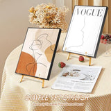 4 Pack Metal Easel Stand 16.5" H x 8.7" W x 4.3" D Table Top Easel Stand for Display