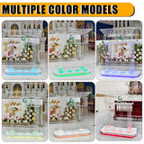 Large Clear Acrylic Podium Customized Logo & Text with Led Light