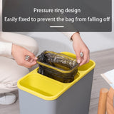 3-Cartment Pull-Out Trash Can for Kitchen & Bathroom 20L Recycling Bin Under Counter Gray Waste Basket for Office & Home Sorting