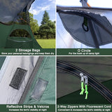 1 Person Backpacking Tent Waterproof Windproof Single Person Tent Lighweight Compact One Person Tent Easy Setup for Camping, Hiking, Mountaineering, Cycling, Biking - Green
