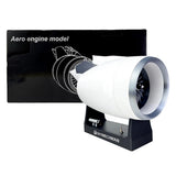 Turbofan Engine Model Kit That Works, 1/24 Scale DIY Assembly 3D Printed Functional Simulation A38X Aircraft Turbofan Engine Model Kit with Variable Speed, Desktop Display for Mechanical Science