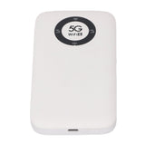 Cosiki 5G Pocket WiFi6 Mobile Hotspot, 2.4GHz 5.8GHz WiFi Device Wireless Router with SIM Card Slot 4G 3G Mobile Hotspot Router Connects Up to 16 Devices (White)