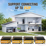 Rvpozwer 12V 300Ah LiFePO4 Lithium Deep Cycle Battery With 200A BMS-2 Pack