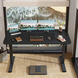Electric Height Adjustable Standing Desk Large Sit Stand Up Desk Home Office Computer Desk