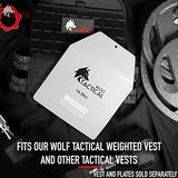 Wolf Tactical Athletes Weight Vest Plates - Curved Ergonomic Fit for Strength Training