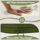 17'' x 16'' x 2.5"Thick Chair Cushions for Dining Chairs, 8 Pack WaterProof Easy Clean