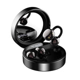 Clip On Open Ear Earbuds,Wireless Earbuds with Makeup Mirror Charging Case