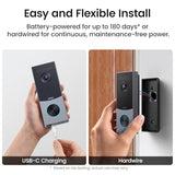 Doorbell Camera Wireless, Local Storage, No Subscription Required, 5MP Ultra HD, Triple Motion Detection, 2.4/5 GHz WiFi