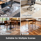 ProsperJoyChant Elasticity Clear Chair Mat 40" x 60" - Transparent Protective Floor Mat for Hardwood