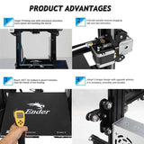 Official Creality Ender 3 3D Printer Fully Open Source with Resume Printing Function DIY Printers Build Volulme