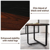 70.86 Inches 6FT Oval Conference Table, Two-Tone Finish Curved Meeting Tables for Office