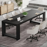 Tribesigns 7 ft Conference Table for 6 to 8 People, Modern Rectangle Meeting Room Desk for Boardroom