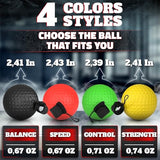 Boxing Reflex Ball Set with 4 Difficulty Balls & 2 Adjustable Headbands – Reaction Ball Training Kit for Adults, Improves Speed, Focus
