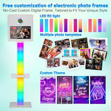 Mirror Photo Booth 15.6" with Camera and Printer,Selfie DSLR Mirror Photo Booth