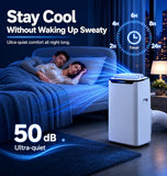 Portable Air Conditioner, 16000 BTU Fast Cooling for Large Rooms up to 850 Sq.Ft
