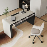 AQWASYUTER Office Computer Desk Wooden Simple Home Study Furniture, Suitable for Company Office