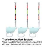 Depehelp High Sensitivity Fishing Bite Alarm for Rods, Portable Electronic Night Fishing Indicator with Loud Buzzer, Waterproof Strike Alert Hook Alarm for Sea Lake River Anglers Gear (3Pcs)