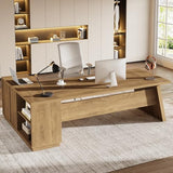 Tribesigns 78" L-Shaped Executive Desk, Large Modern Office Desk