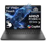 Dell 16" Touchscreen Laptop 2026, AMD Ryzen 7 170, 32GB DDR5, 1TB SSD