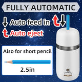 tenwin Fully Automatic Electric Pencil Sharpener for 7-12mm Pencils,