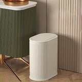 IVTUVTI 1.6 Gallon Trash Can with Lid, Small Bathroom Trash Can Wastebasket, Slim Garbage Can with Inner Bucket, Living Room