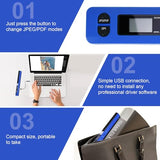 Portable Document Scanner - 900DPI Handheld Portable Scanner Image Scanner Scanning