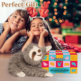 Sloth Stuffed Animals, Microwavable Stuffed Animal Adorable Fluffy Sloth Plush for Warmth & Comfort, Heatable & Coolable Lavender Scent Toy, Cute Soft Plushie Gifts for Kids Adult & Children Boy Girl