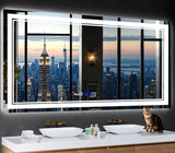 72"x36" LED Bathroom Mirror with Lights,Anti-Fog,3 Color Modes