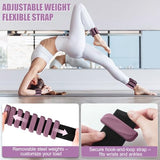 INDEPANDIA Wrist & Ankle Weights for Women and Men, 2lbs Pair Adjustable Silicone Weighted Bangles for Arm & Leg Workouts, Dusty Orchid