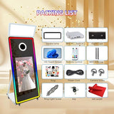 Magic Mirror Photo Booth Machine with DSLR Camera and Instant Printer for Selfie 65", 32inch Touchscreen