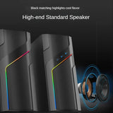 NJJOWRQ Desktop Computer Speaker Laptop Small Stereo Audio Multimedia Subwoofer Pair