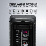 Party Speaker Dolphin Bluetooth SP-2100RBT-G - 10” Dual Woofers, Strong X-Bass, Sound-Activated LED, TWS, Extended Battery Life - Huge Bluetooth Party Speaker for Indoor & Outdoor Use - Black