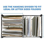 Mount-It! Rolling File Cart with Locking Casters, Mobile Filing Cabinet for Letter and Legal Size Folders