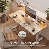 Standing Desk 47.2×23.6 inch, Sit Stand Desk with Splice Board, Memory Controller