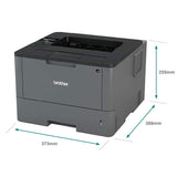 Brother HL-L5000D Wired Monochrome Single-Function Laser Printer - Print only - 42 ppm, 1200 x 1200 dpi, 8.5" x 14" Legal
