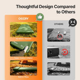 OGERY Self-Inflating Sleeping Pad with Built-in Foot Pump, 3" Memory Camping Mattress Pad, Quiet & 9.5 R-Value Insulated Sleeping Mat Camping Essential Gear for Car Tent Camping