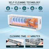 Albott 2 Zone Mini Split AC/Heating System, 12K+12K BTU 25 SEER2