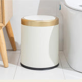 BXFIRS Smart Sensing ABS Trash Can for Household Use with Automatic Lid Opening Kitchen Living Room Bedroom Garbage Bin(Beige,26.5 * 32.5CM)