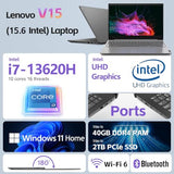 Lenovo Laptop, 15.6" FHD, Intel 10-Core i7-13620H, 40GB RAM, 1TB NVMe SSD