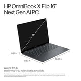 HP OmniBook X Flip 2-in-1 16" Touchscreen Laptop, 16GB DDR5 RAM 1TB SSD