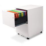 Modern Soho Design 2-Drawer Metal Mobile File Cabinet with Lock Key