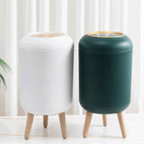 SEUOKMN Bathroom Waste Bins Press-Type Trash Can Household Dustbin Box Kitchen Garbage Paper Basket
