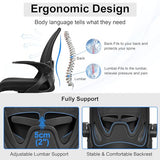 Primy Drafting Chair Tall Office Chair with Flip-up Armrests Executive Ergonomic Computer Standing Desk Chair (Black)