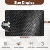 Office Chair Mat for Carpet, 2.2 mm Thick Clear Desk Chair Mat with Non-Slip Grips, Large Floor Protector for Low