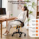 Ylzyxal Office Desk Chair, Ergonomic Computer Chair with Padded Flip-Up Arms