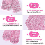SISOSOCK 5 Pairs Fuzzy Soft Cozy Comfortable Socks for Women, Casual Sleep Comfy Socks, Perfect Warm Winter Gifts for Women