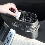 YGDMD Car Trash Can with Lid,Press-Top Car Trash Bin with 30PCS Cars Trashs Bags, Multi-Function & Small Cars Garbage Can
